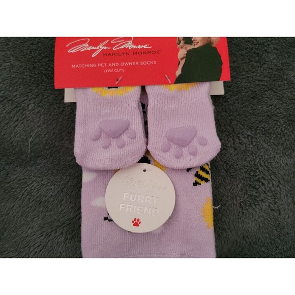 Marilyn Monroe Matching Pet & Owner Low Cut Socks Womens O/S Small Dog Bee Kind - Picture 2 of 9